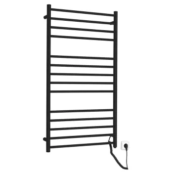 Dvieļu žāvētājs / Radiators Sapho Redondo elektriskais 63x116cm, 130W, matēti melns  ER230BV Dvieļu žāvētājs / Radiators Sapho Redondo elektriskais 63x116cm, 130W, matēti melns  ER230BV