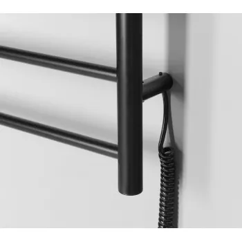 Dvieļu žāvētājs / Radiators Sapho Redondo elektriskais 63x116cm, 130W, matēti melns  ER230BV Dvieļu žāvētājs / Radiators Sapho Redondo elektriskais 63x116cm, 130W, matēti melns  ER230BV