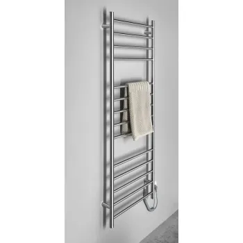 Dvieļu žāvētājs / Radiators Sapho  REDONDO  elektriskais 600x1500mm 130 W, Pulēts Nerūsējošs Tērauds ER250V Dvieļu žāvētājs / Radiators Sapho  REDONDO  elektriskais 600x1500mm 130 W, Pulēts Nerūsējošs Tērauds ER250V