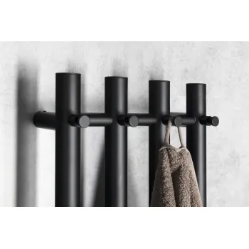 Dvieļu žāvētājs / Radiators Sapho PAPINADO elektriskais 26x120 cm, 85 W, matēti melns  ER350 Dvieļu žāvētājs / Radiators Sapho PAPINADO elektriskais 26x120 cm, 85 W, matēti melns  ER350