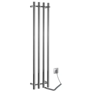 Dvieļu žāvētājs / Radiators Sapho PAPINADO elektriskais 26x120cm, 85 W, hroms ER750 Dvieļu žāvētājs / Radiators Sapho PAPINADO elektriskais 26x120cm, 85 W, hroms ER750
