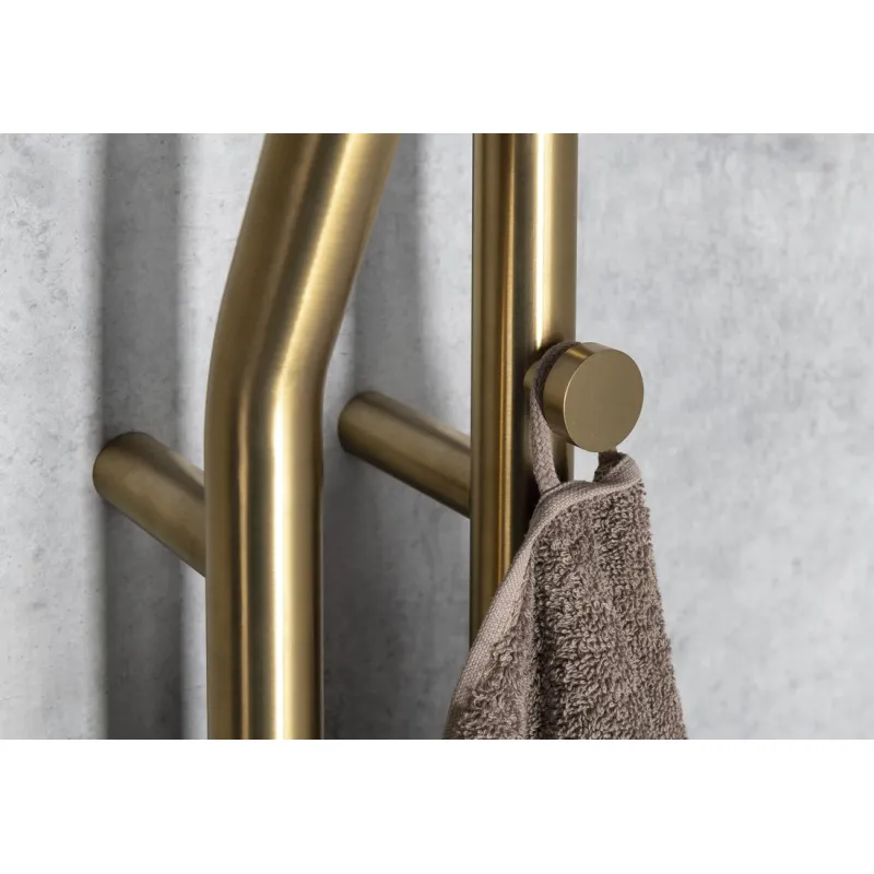 Dvieļu žāvētājs / Radiators Sapho DUOPASSO 12x170 cm, 45 W, matēti zeltīts  ER830