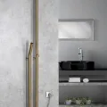 Dvieļu žāvētājs / Radiators Sapho DUOPASSO 12x170 cm, 45 W, matēti zeltīts  ER830