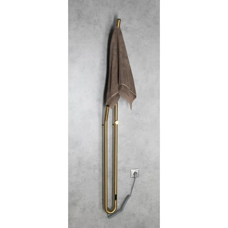 Dvieļu žāvētājs / Radiators Sapho DUOPASSO 12x170 cm, 45 W, matēti zeltīts  ER830
