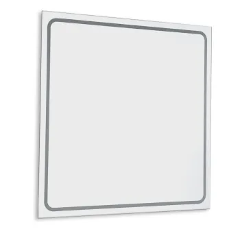 Vannas istabas spogulis Sapho Gemini II ar LED apgaismojumu 70x70cm  GM070