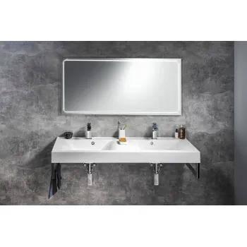Vannas istabas spogulis Sapho Gemini II ar LED apgaismojumu, 130x60cm GM130