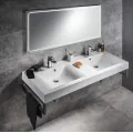 Vannas istabas spogulis Sapho Gemini II ar LED apgaismojumu 150x55cm  GM150