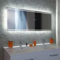Vannas istabas spogulis Sapho Gemini II ar LED apgaismojumu 150x55cm  GM150