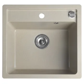 Virtuves izlietne Sapho Granīta, 53x50cm, bēša GR1032