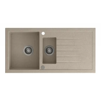 Virtuves izlietne Sapho Granīta, 100x50cm, bēša GR1332