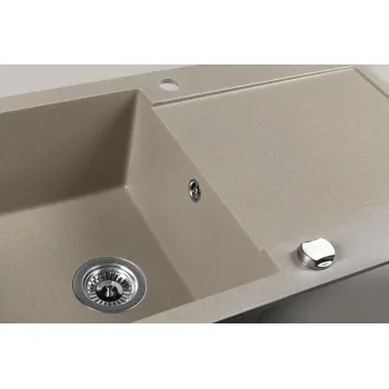 Virtuves izlietne Sapho Granīta, 97x50 cm, bēša GR1612