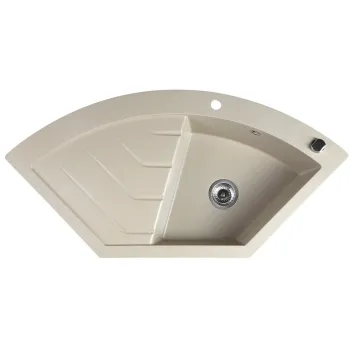 Virtuves izlietne Sapho Granīta 114x58cm, bēša GR1932