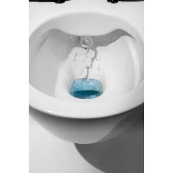 Piekaramais pods ar bide funkciju Laufen Cleanet Navia Rimfree ar LCC SoftClose vāku Balts