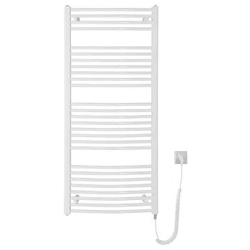 Dvieļu žāvētājs / Radiators AQUALINE Orbit-E Elektriskais 45x93cm, 381 W, balts ILEO36T Dvieļu žāvētājs / Radiators AQUALINE Orbit-E Elektriskais 45x93cm, 381 W, balts ILEO36T