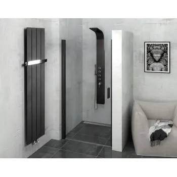 Dvieļu žāvētājs / Radiators Sapho Colonna 30x180cm, 614W, teksturēts šīferis  IR144 Dvieļu žāvētājs / Radiators Sapho Colonna 30x180cm, 614W, teksturēts šīferis  IR144