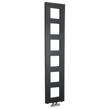 Dvieļu žāvētājs / Radiators Sapho Block  28x133cm, 353 W, melns Matēts IR181 Dvieļu žāvētājs / Radiators Sapho Block  28x133cm, 353 W, melns Matēts IR181