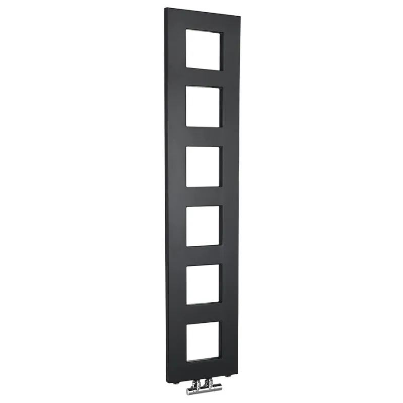 Dvieļu žāvētājs / Radiators Sapho Block  28x133cm, 353 W, melns Matēts IR181