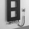 Dvieļu žāvētājs / Radiators Sapho Block  28x133cm, 353 W, melns Matēts IR181