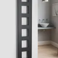 Dvieļu žāvētājs / Radiators Sapho Block  28x133cm, 353 W, melns Matēts IR181