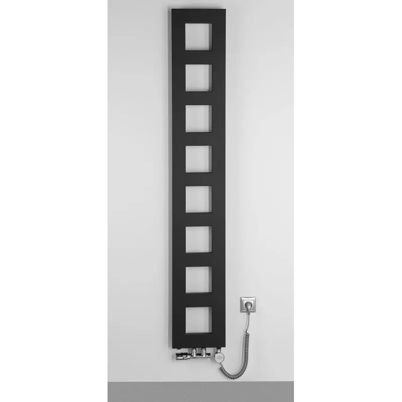 Dvieļu žāvētājs / Radiators Sapho Block 28x175cm, 461 W, matēti melns  IR182