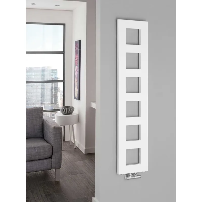 Dvieļu žāvētājs / Radiators Sapho Block 28x133cm, 353 W, balts matēts IR183