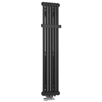 Dvieļu žāvētājs / Radiators Sapho Fede 31x150 cm, 643 W, matēti melns  IR191