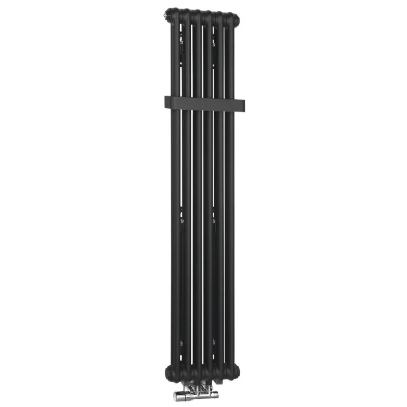 Dvieļu žāvētājs / Radiators Sapho Fede 31x150 cm, 643 W, matēti melns  IR191