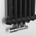 Dvieļu žāvētājs / Radiators Sapho Fede 31x150 cm, 643 W, matēti melns  IR191