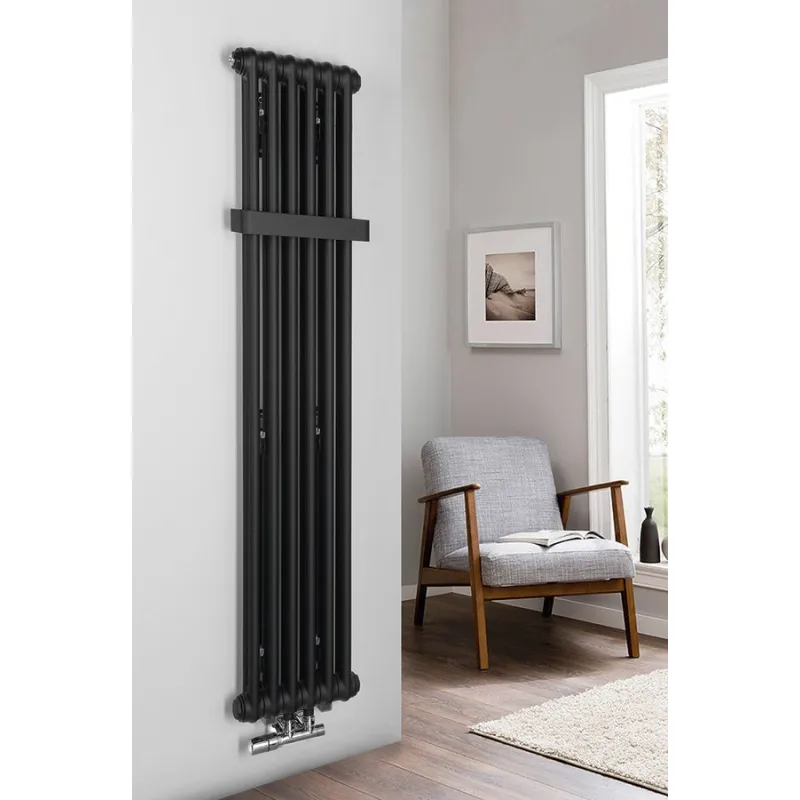 Dvieļu žāvētājs / Radiators Sapho Fede 31x150 cm, 643 W, matēti melns  IR191