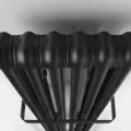 Dvieļu žāvētājs / Radiators Sapho Fede 31x150 cm, 643 W, matēti melns  IR191