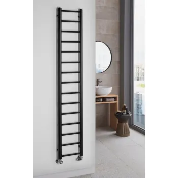Dvieļu žāvētājs / Radiators Sapho Dina 174x30cm, matēti melns  IR376B Dvieļu žāvētājs / Radiators Sapho Dina 174x30cm, matēti melns  IR376B