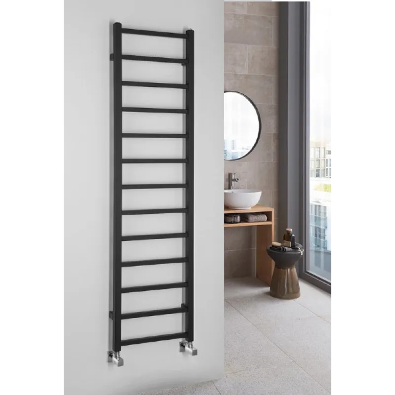 Dvieļu žāvētājs / Radiators Sapho  METRO LIGHT 400x1500mm, Melns Matēts IR447TB