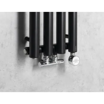 Dvieļu žāvētājs / Radiators Sapho Pilon radiators, 27x180 cm, matēti melns  IZ122T