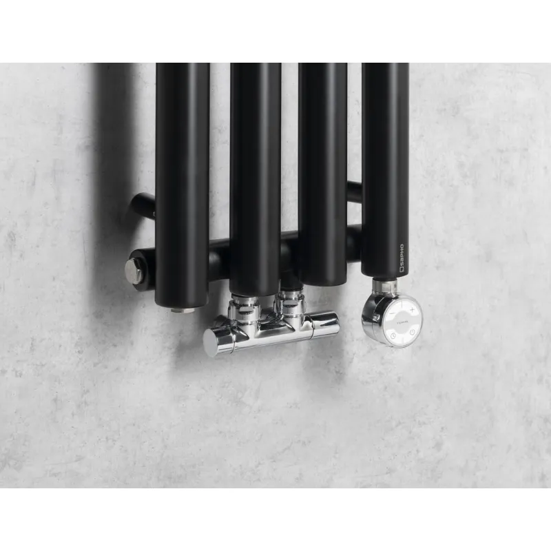Dvieļu žāvētājs / Radiators Sapho Pilon radiators, 27x180 cm, matēti melns  IZ122T