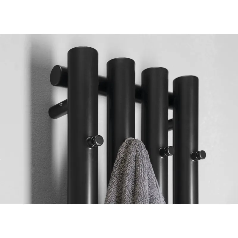 Dvieļu žāvētājs / Radiators Sapho Pilon radiators, 27x180 cm, matēti melns  IZ122T