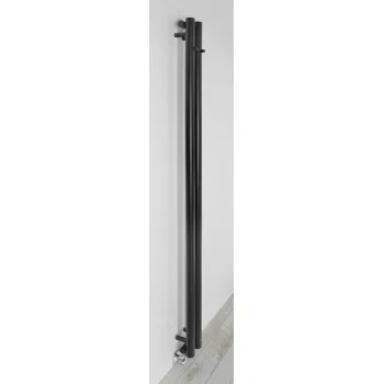 Dvieļu žāvētājs / Radiators Sapho Pilon 12x180 cm, 300W, matēti melns  IZ124T