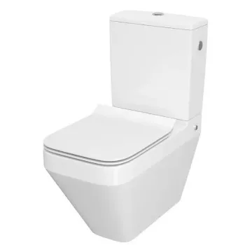 Tualetes pods Cersanit Crea CO 010/020 SQUARE Rimfree, ar vāku balts (Bez tvertnes) K114-022