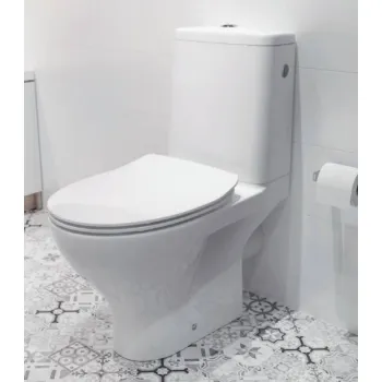 Tualetes pods Cersanit Moduo Rimless, ar vāku balts K116-001