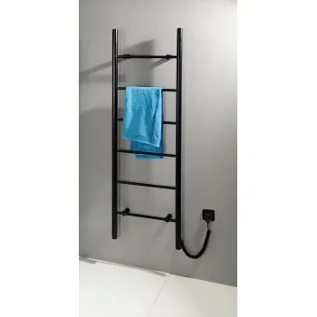 Dvieļu žāvētājs / Radiators Sapho Karbo elektriskais 50x160cm Melns Matēts KB905 Dvieļu žāvētājs / Radiators Sapho Karbo elektriskais 50x160cm Melns Matēts KB905