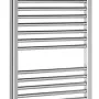 Dvieļu žāvētājs / Radiators AQUALINE Alya 111x50cm, 353W, hroms  LLR102