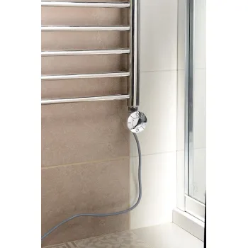 Dvieļu žāvētāja sildelements AQUALINE ar termostatu 400W Hromēts LT67444