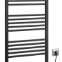 Dvieļu žāvētājs / Radiators Sapho  METRO-E elektriskais 500x1340mm 500 W, Melns Matēts ME513B