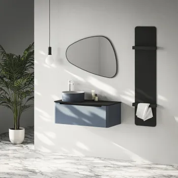 Dvieļu žāvētājs / Radiators Sapho Tabella, 37x159cm, 550W, melns matēts MI1539 Dvieļu žāvētājs / Radiators Sapho Tabella, 37x159cm, 550W, melns matēts MI1539