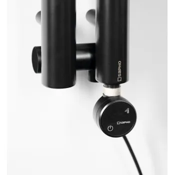 Dvieļu žāvētāja sildelements Sapho MOA ar termostatu un Bluetooth 600W Melns MOA-B-600