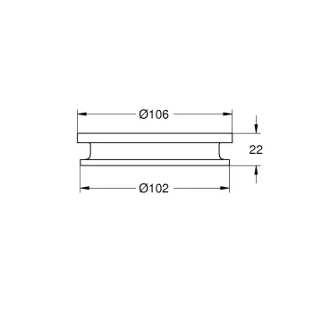 Matu fēna turētājs Grohe Allure 40964001 melns