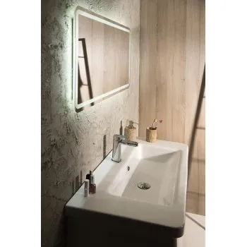 Vannas istabas spogulis Sapho NYX ar LED apgaismojumu 90x50cm NY090