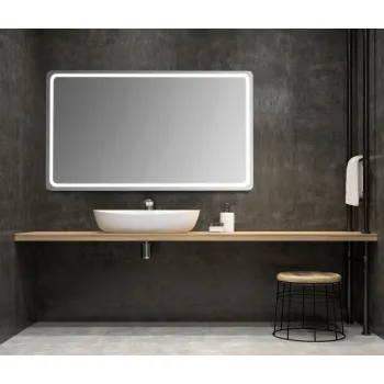 Vannas istabas spogulis Sapho NYX ar LED apgaismojumu 100x50cm  NY100