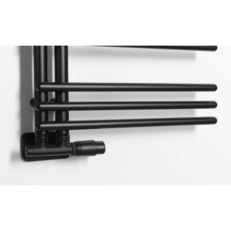 Dvieļu žāvētājs / Radiators AQUALINE Poseidon  114x45cm, 379W, melns  PS411B