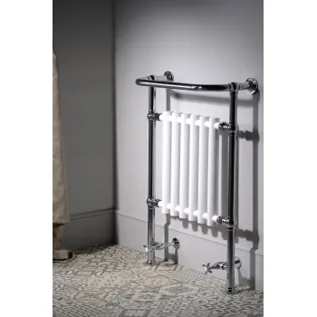 Dvieļu žāvētājs / Radiators Sapho CORK 68x96 cm, 550 W, hroms/balts RE104 Dvieļu žāvētājs / Radiators Sapho CORK 68x96 cm, 550 W, hroms/balts RE104