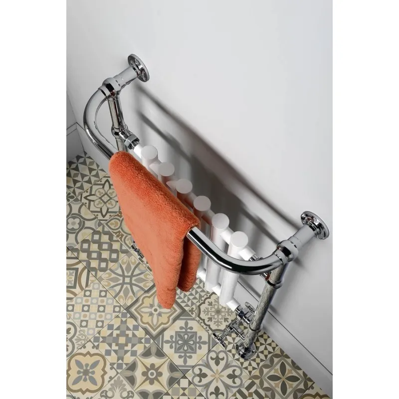 Dvieļu žāvētājs / Radiators Sapho CORK 68x96 cm, 550 W, hroms/balts RE104
